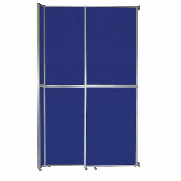 Operable Wall Sliding Room Divider 6'10" x 12'3" Royal Blue Fabric